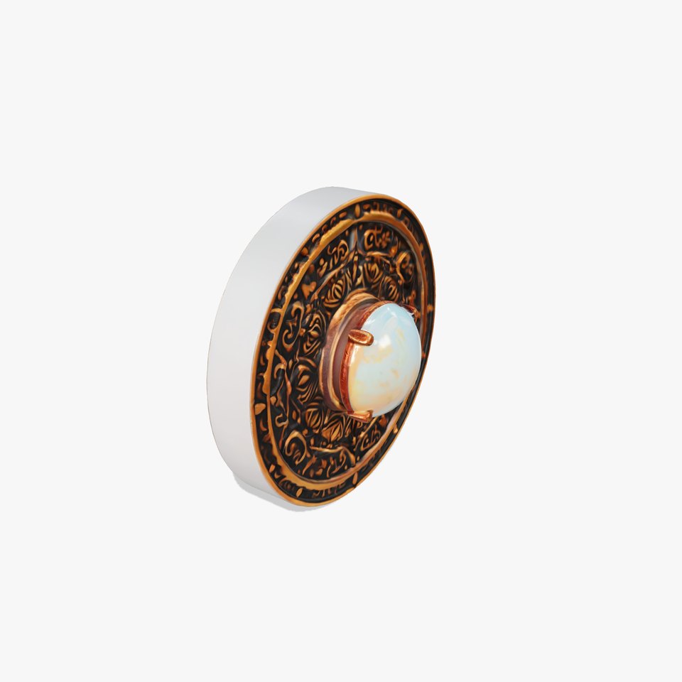 Ornate Copper Medallion model pack